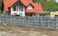 Przykład ogrodzenia betonowego